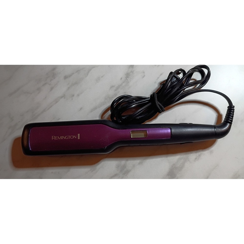 Remington Ceramic Hair Straightener Flat Iron Purple Black Digital Display